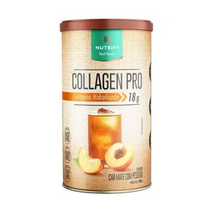 Colágeno Hidrolisado Chá Mate com Pessego Nutrify 450g