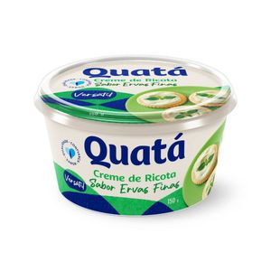 Creme de Queijo Ricota Ervas Finas Quatá 150g