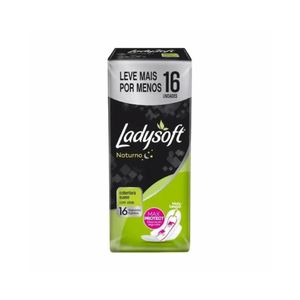 Absorvente Com Abas Suave Noturno Ladysoft L+P- 16 Un