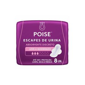 Absorvente Discreto Escape Urina Poise 8 Un