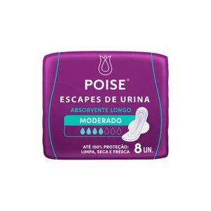 Absorvente Longo Escape Urina Poise 8 Un