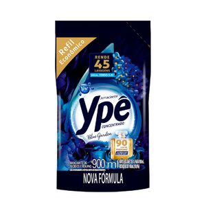 Amaciante Roupa Concentrado Blue Garden Ype Refil 900Ml