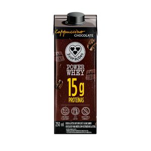 Bebida Láctea Proteica 15g Cappuccino Chocolate 3 Corações Power 250ml