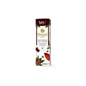 Cápsulas Café Três Rituais Chocolate 3 Corações 80G Com 10 Unidades