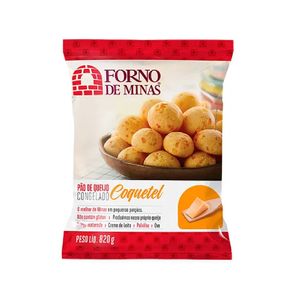 Pão De Queijo Coquetel Congelado Forno De Minas 820G