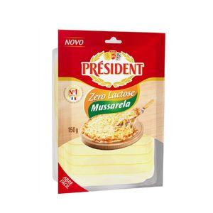 Queijo Mussarela Fatiado Zero Lactose Président 150G