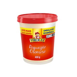 Requeijão Cremoso Tirolez Embalagem Econômica Leve Mais Pague Menos 400G