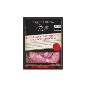 Linguiça Copa Lombo Com Erva Doce E Pimentas Prieto 400G