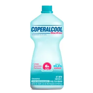 Álcool Líquido 46 INPM Oceano Coperalcool Bacfree 1L