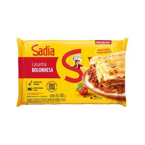 Lasanha Congelada Sadia Bolonhesa 600g