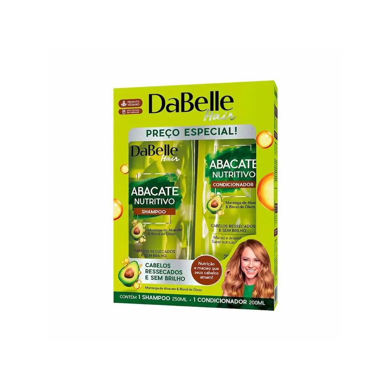 Kit-Dabelle-Abacate-Nutritivo-Shampoo-250ml-mais-Condicionador-200ml