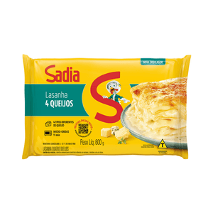 Lasanha Congelada Sadia 4 Queijos 600g