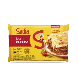 Lasanha Congelada Sadia Bolonhesa 600g