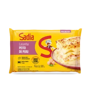 Lasanha Congelada Sadia Peito de Peru 600g