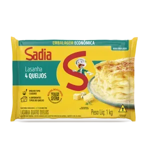 Lasanha Congelada Sadia Quatro Queijos 1kg