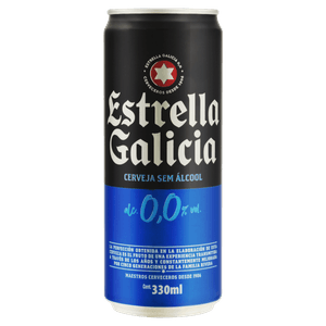 Cerveja sem álcool Estrella Galicia 330ml