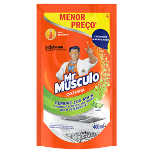 Limpador Desengordurante Cozinha Limão Mr Musculo Refil 400Ml