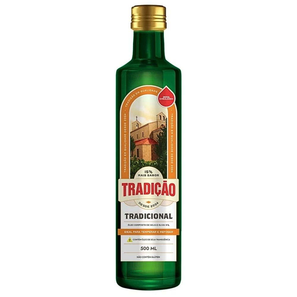 Dầu hỗn hợp truyền thống đựng trong chai thủy tinh 500ml - Siêu thị Coop