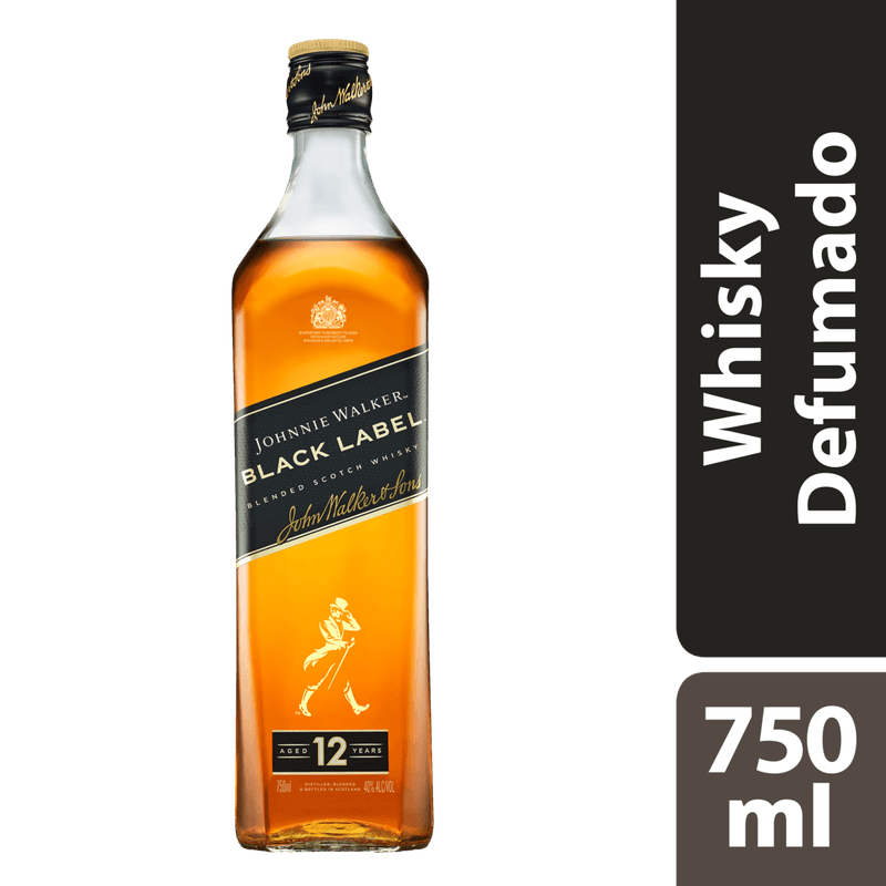 Whisky Johnnie Walker Black Label 750ml - Supermercado Coop