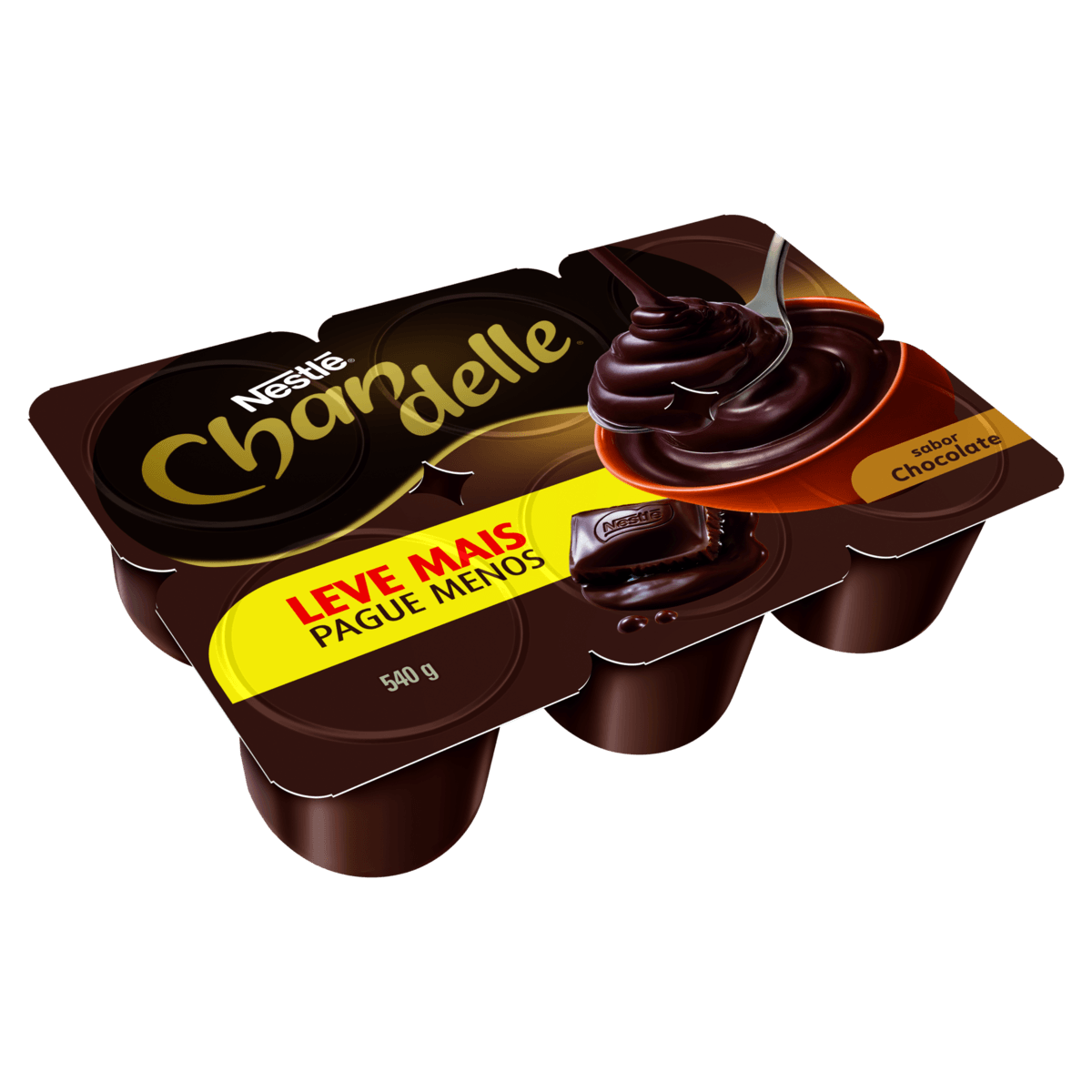 Sobremesa Láctea Chandelle Chocolate 540g - Supermercado Coop