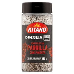 Sal de Parrilla com Pimenta Churrasquear Kitano 480g