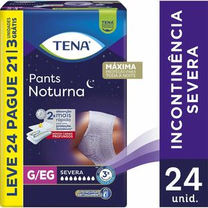 Roupa Íntima Pants Noturna Tena G/Eg Leve 24 Pague 21