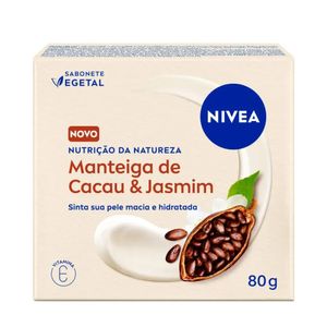 Sabonete Vegetal Em Barra Manteiga De Cacau & Jasmim Nivea 80G