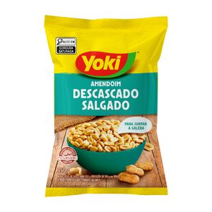 Amendoim Descascado Salgado Yoki 350G