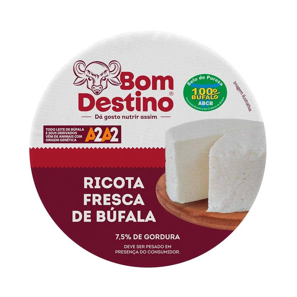 Queijo Ricota De Búfala Bom Destino KG